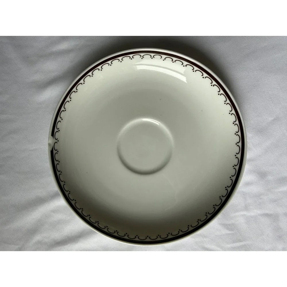 Thomas Germany Full Tea Set of 6 Brown and White Monaco Collection Porcelain